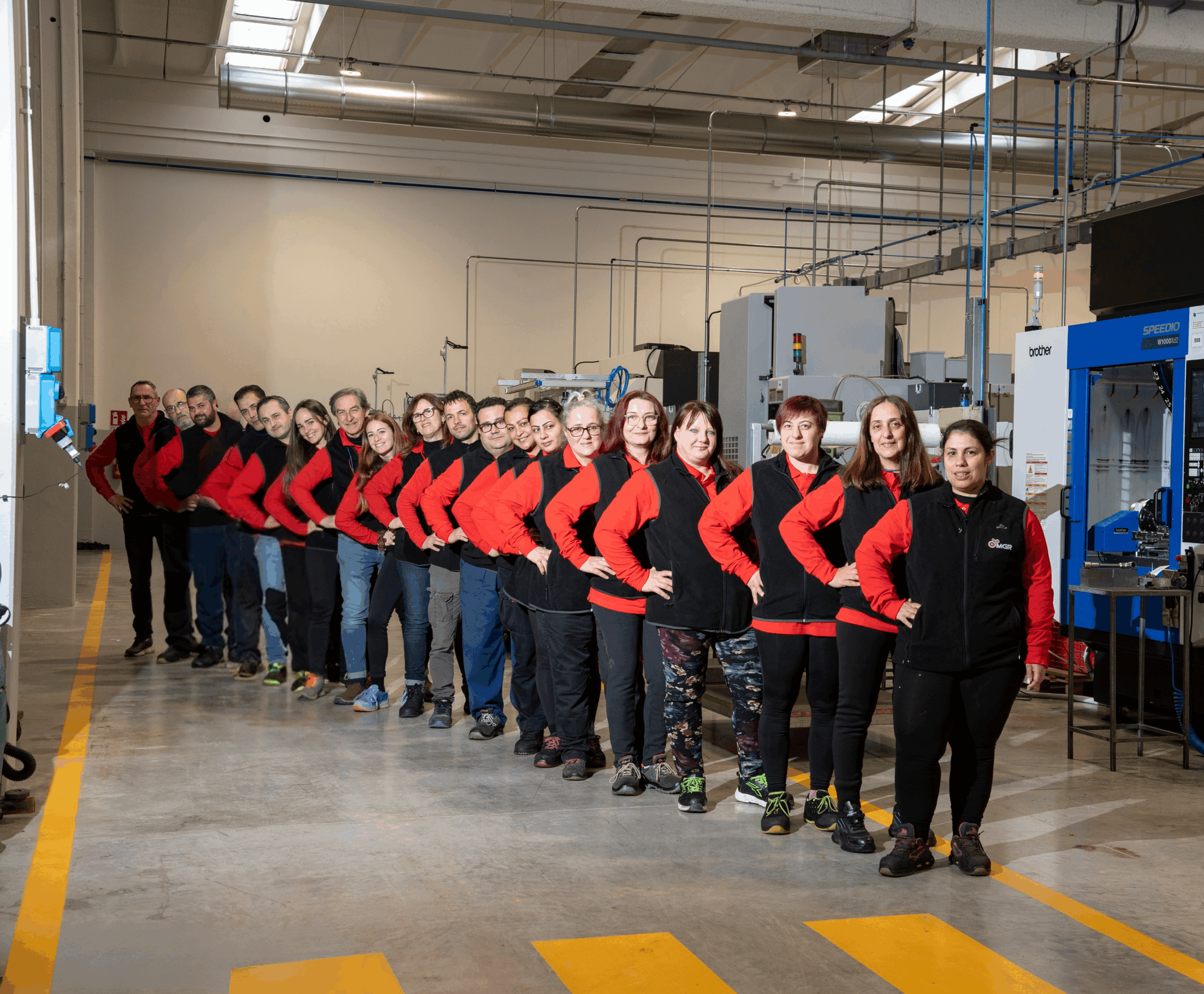 Stabilimento MGR Meccanica — reparto produttivo